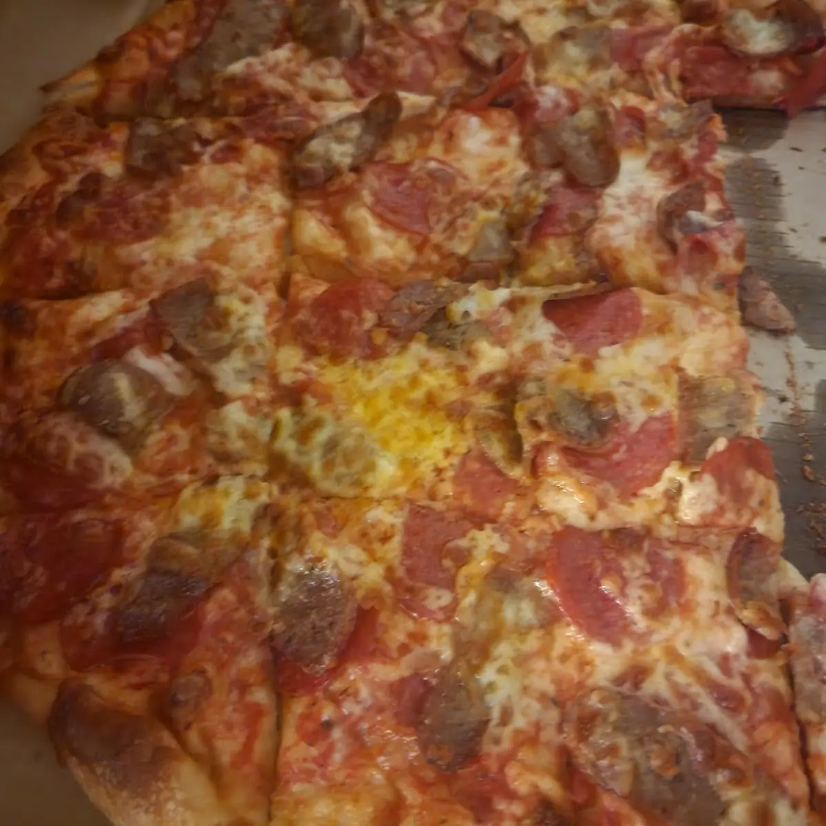 Pepperoni and Sausage Pizza