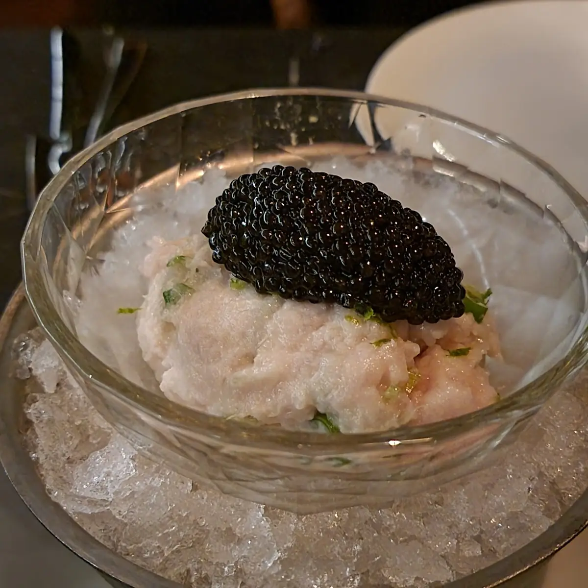 Hamachi Sashimi with Caviar