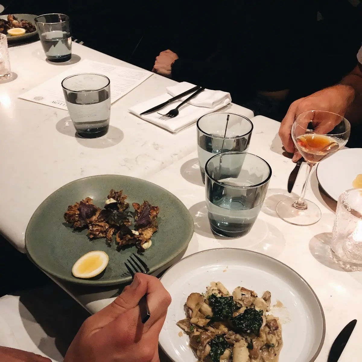 Fried Mushrooms Gnocchi