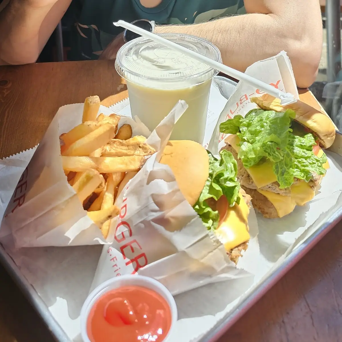 Double Cheeseburger and Turkey