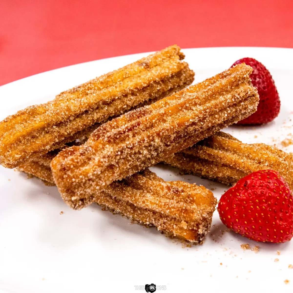 Strawberry Stuffed Cinnamon Sticks 2 pcs Churros
