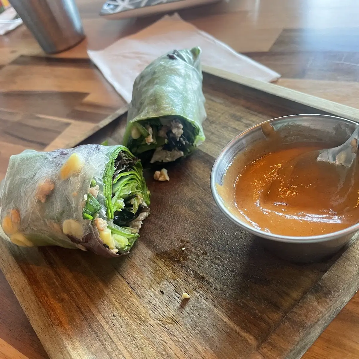 Fresh Spring Rolls with Peanut Sauce