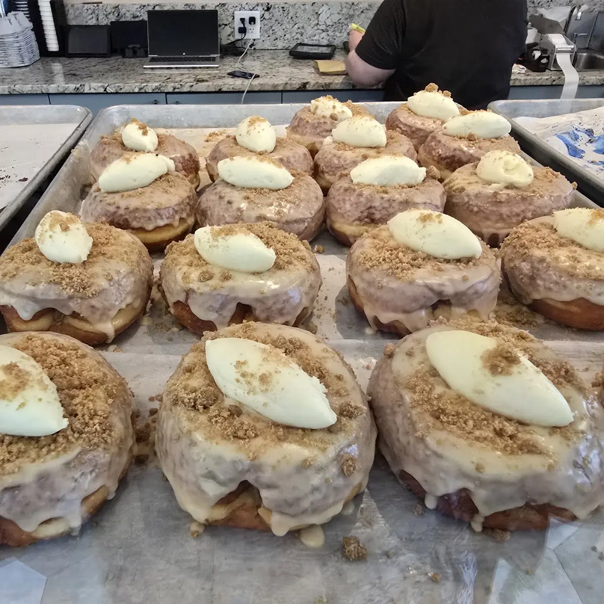 Guava Cream Cheese Donut