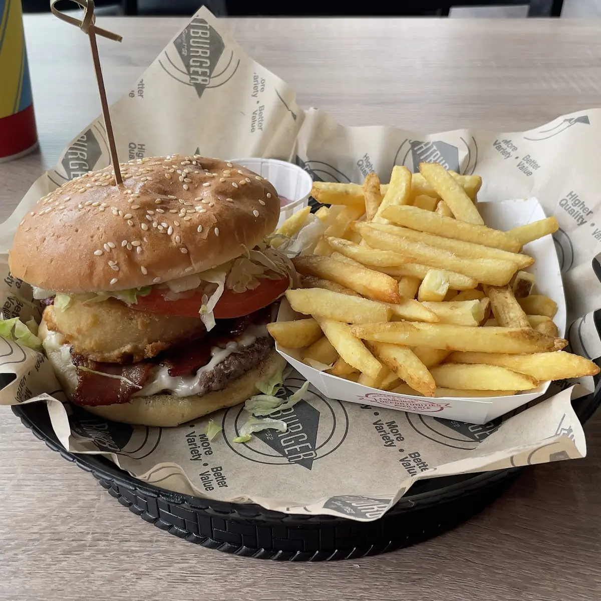 BBQ Burger Combo, Fatburger Grandview Central