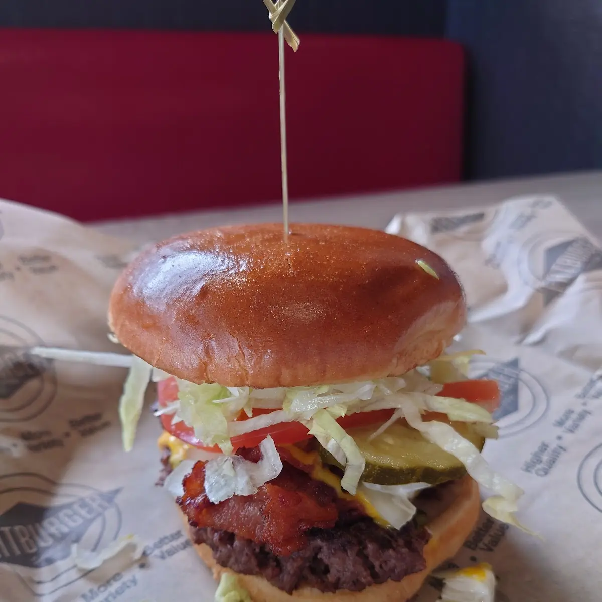 Cheese Bacon Deluxe Burger, Fatburger Grandview Central
