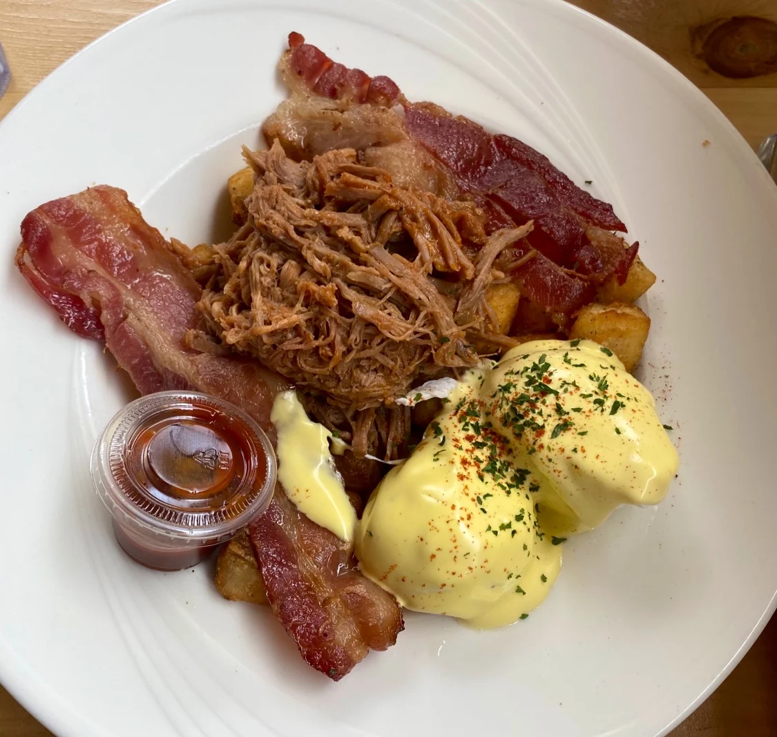 Corned Beef Benny with Sauerkraut