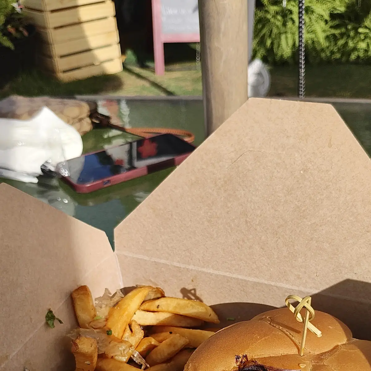 KFC Burger and Fries