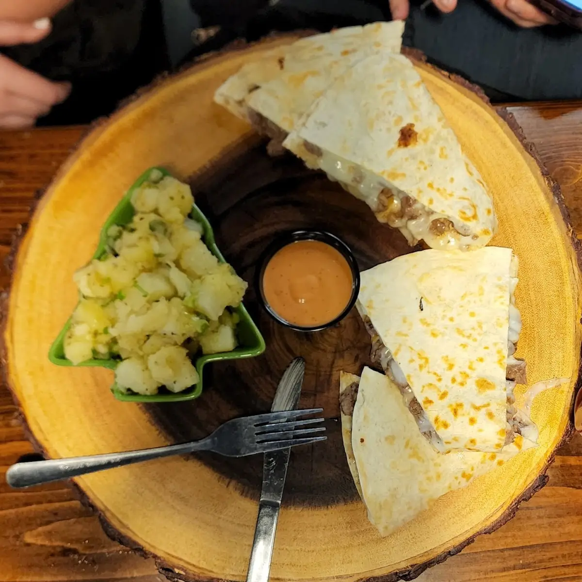 Steak Quesadilla with Garlic Butter Potatoes
