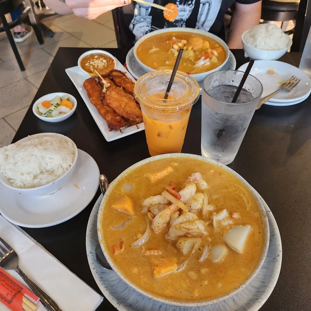 Massaman Curry Shrimp and Massaman Curry Chicken