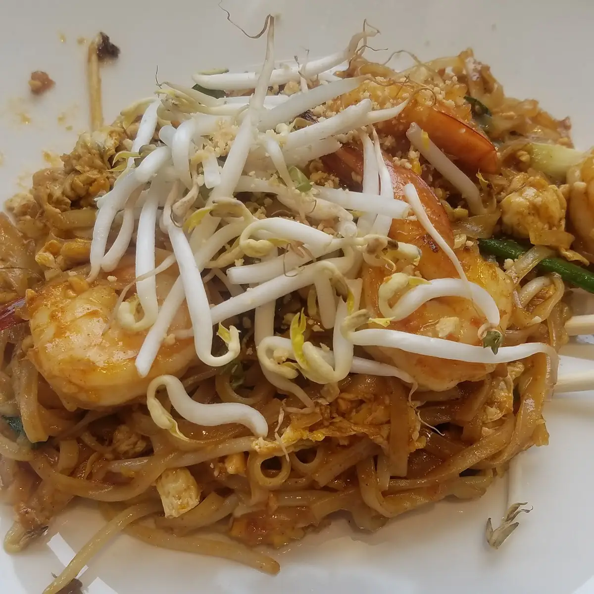 Phad Thai Noodles with Shrimp