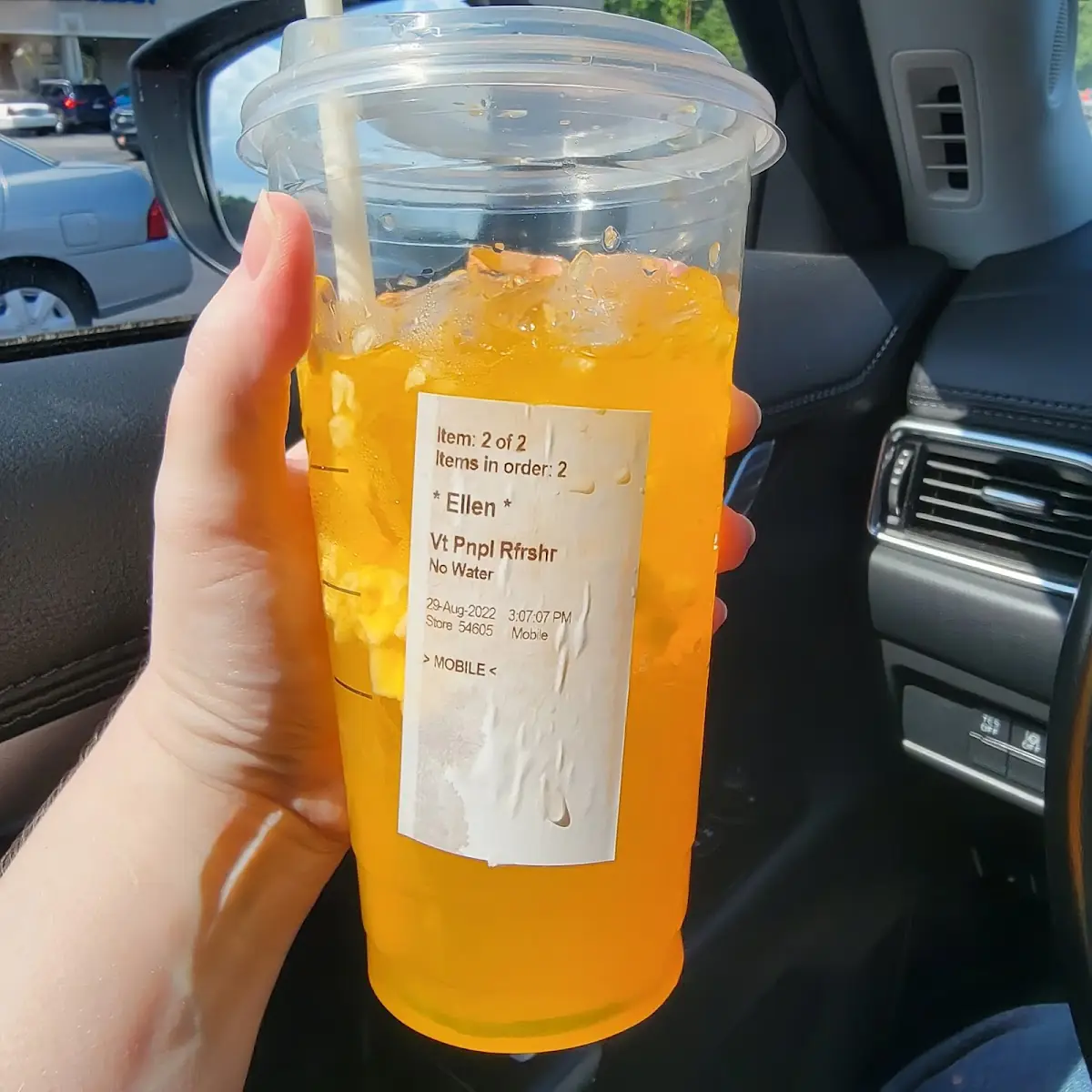 Pineapple Passionfruit Starbucks Refreshers Beverage