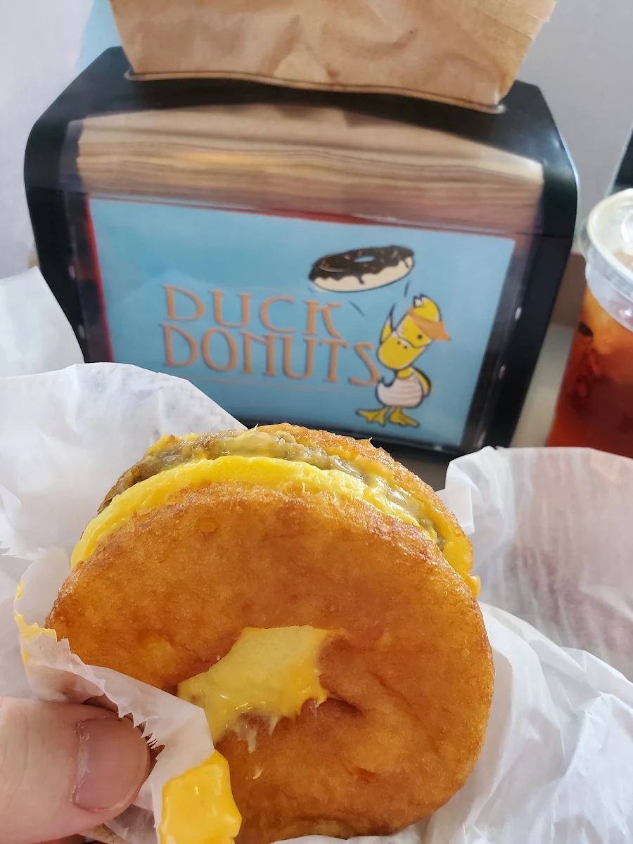 Sausage Egg and Cheese Donut