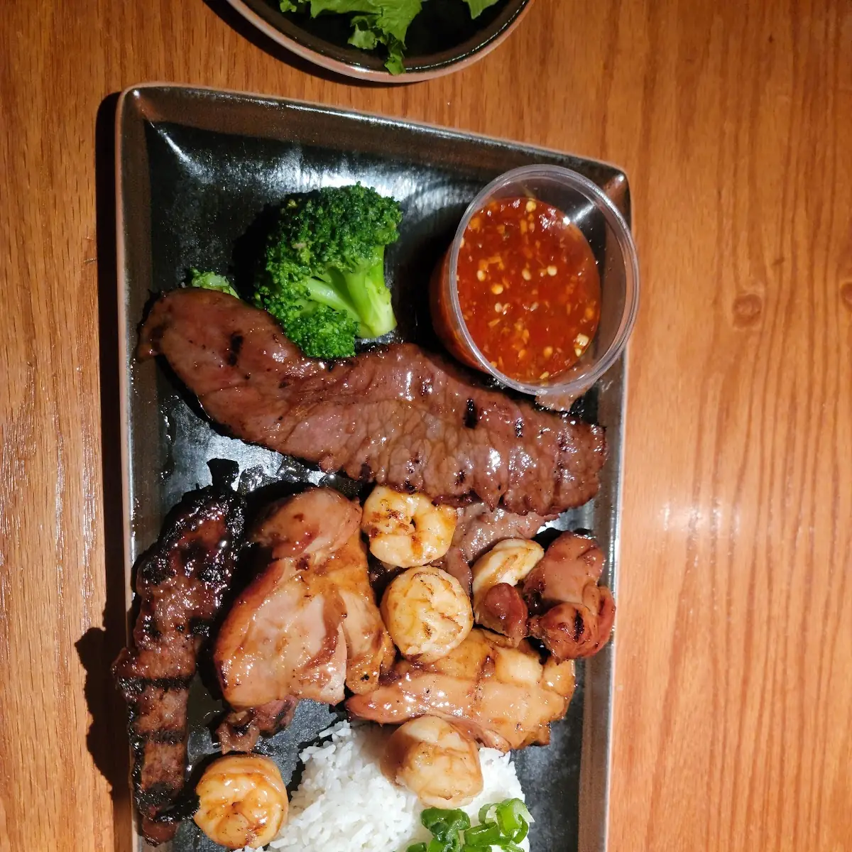 Beef Chicken Shrimp