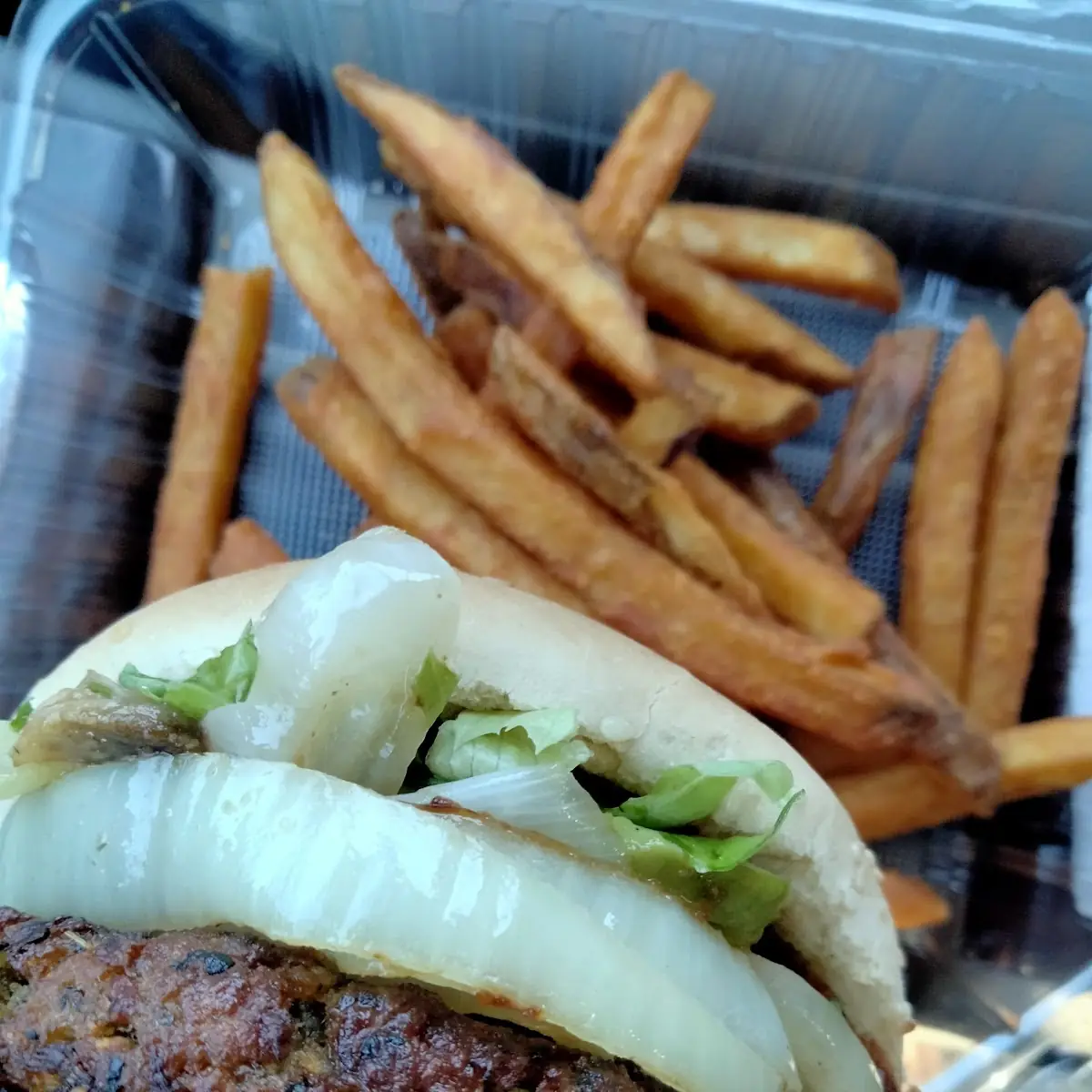 Veggie Burger with Fries