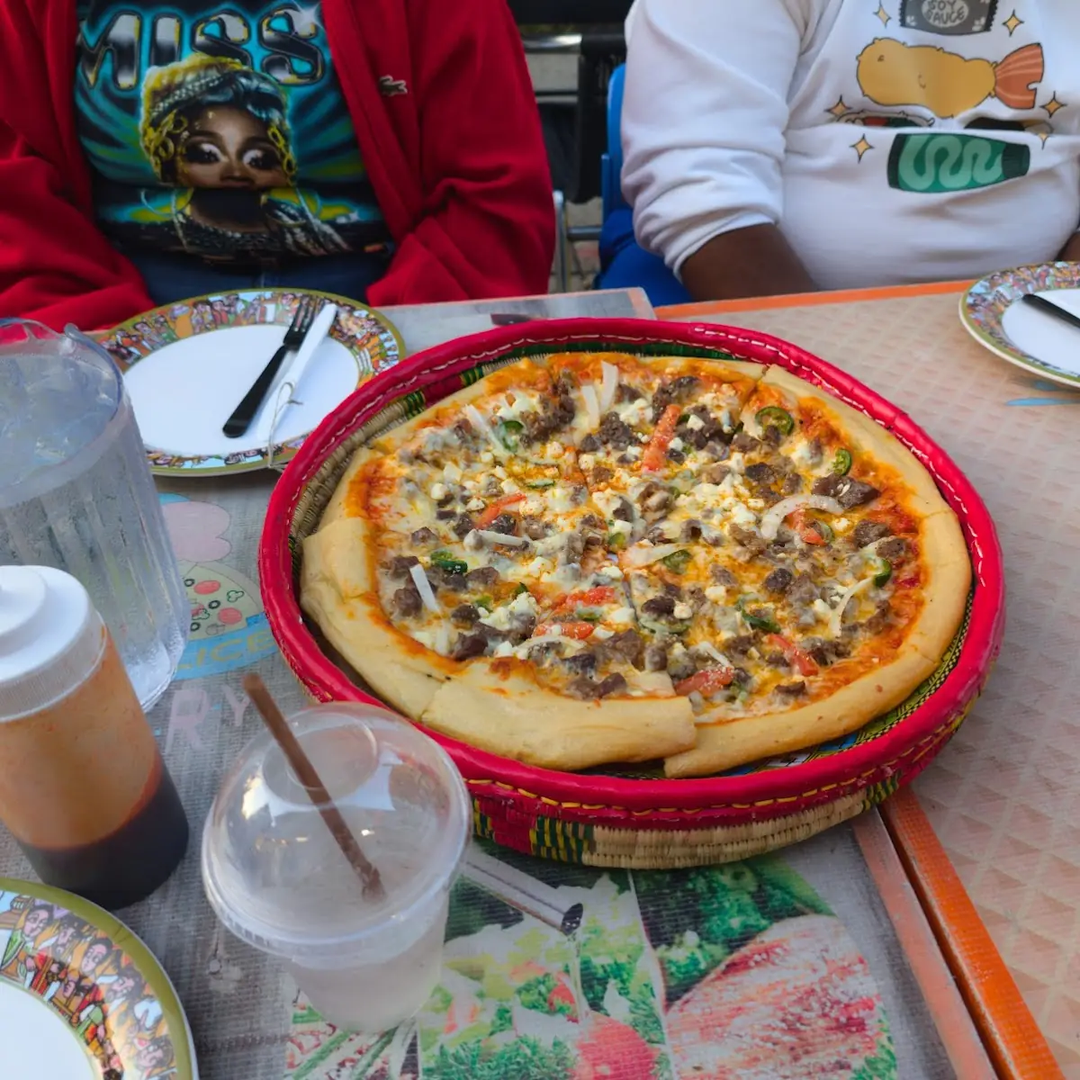 Addis Ababa Vegetarian Pizza