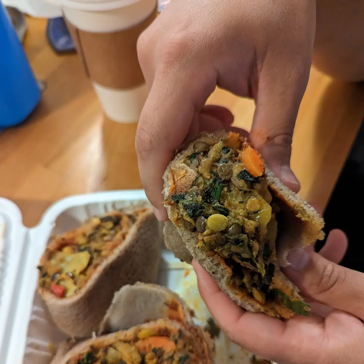 Injera Kitfo Wrap
