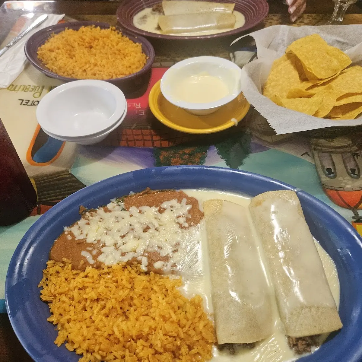 Beef Enchilada and Rice