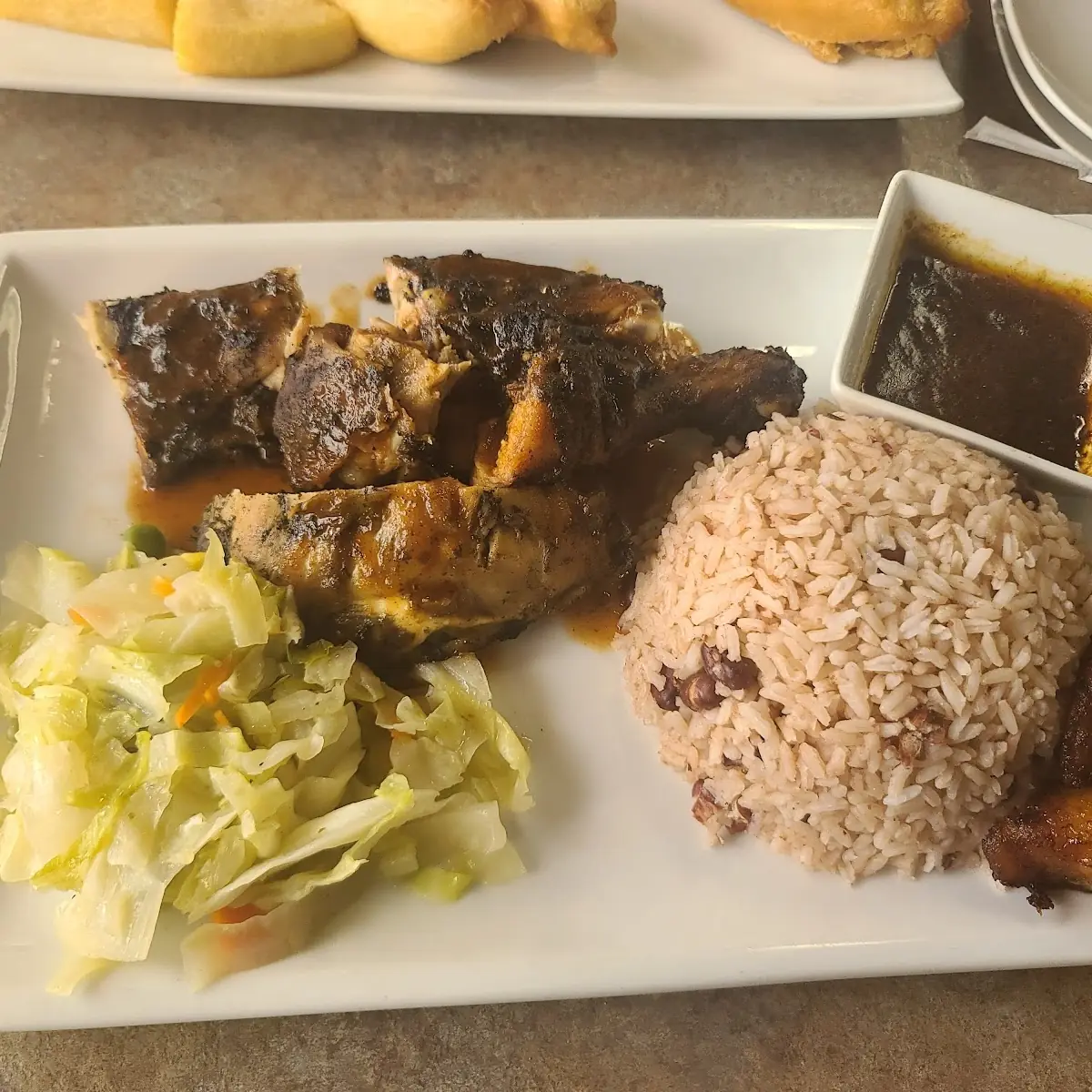 Jerk Chicken with Rice Beans