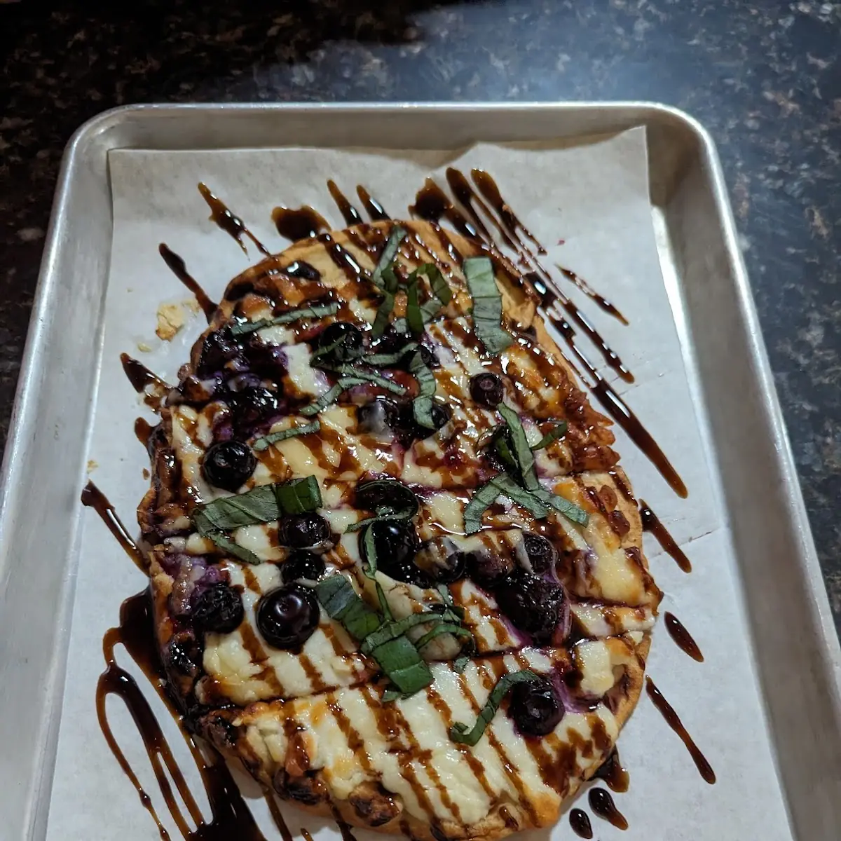Blueberry Ricotta Flatbread Pizza