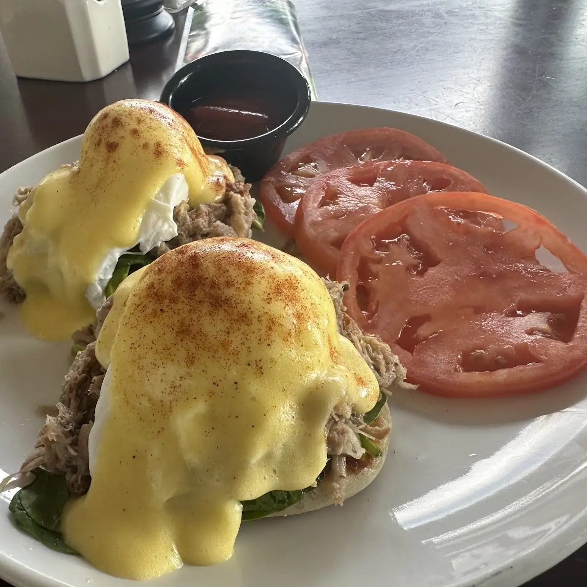 Pork Eggs Benedict