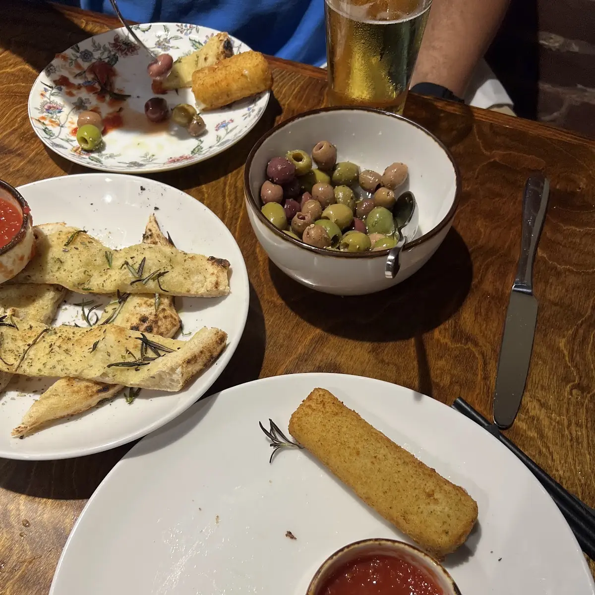 Cheese Bread and Mozzarella Sticks
