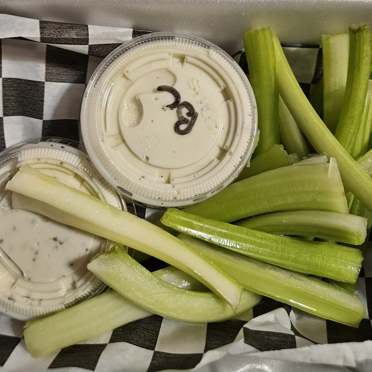 Celery Sticks Ranch Blue Cheese