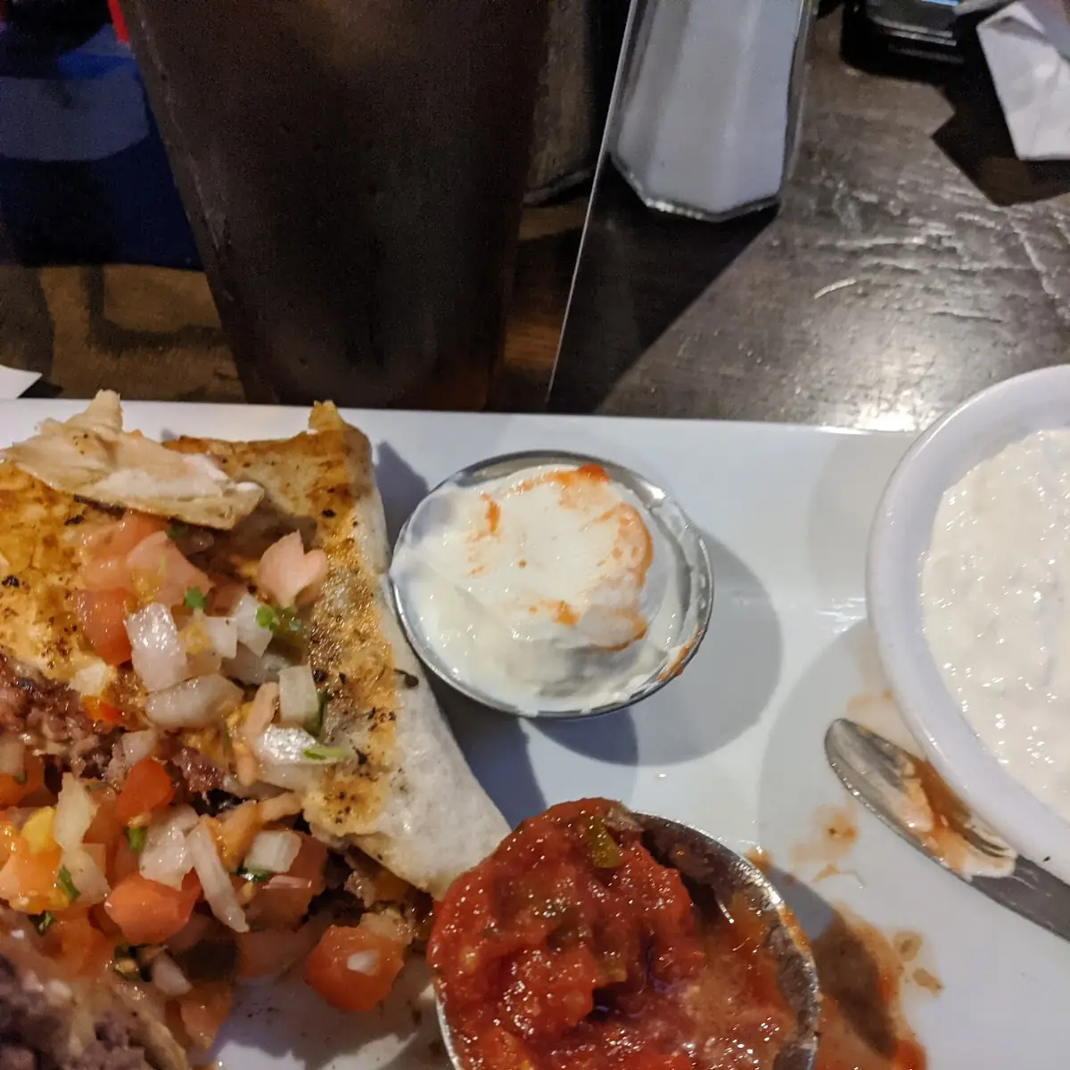 Quesadilla Burger with Cottage Cheese