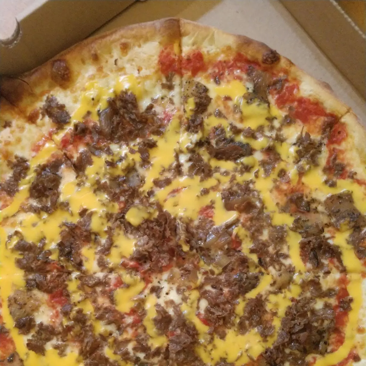 Cheesesteak Pizza