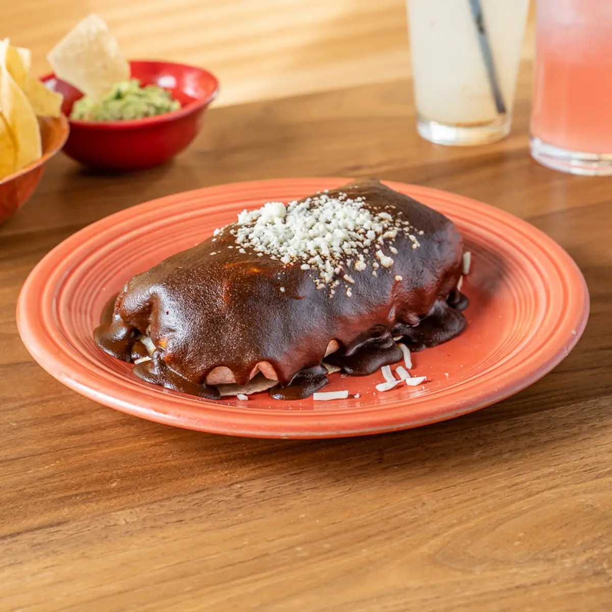 Mole Enchiladas Platter 2