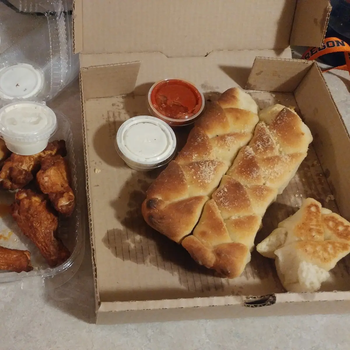 Chicken Wings Bread Sticks