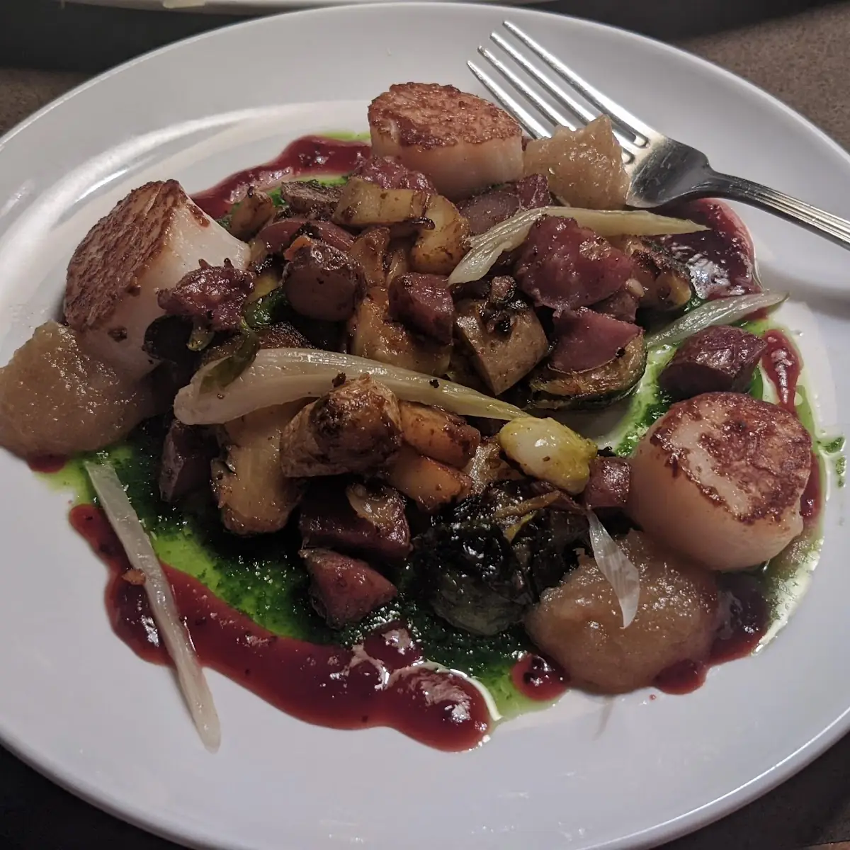 Scallops with Mixed Vegetables