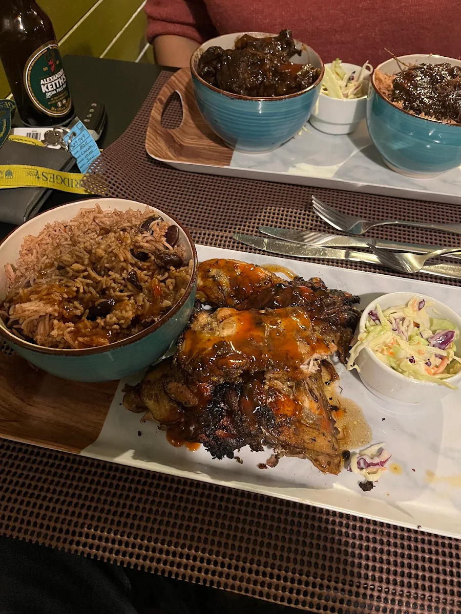Jerk Chicken and Oxtail