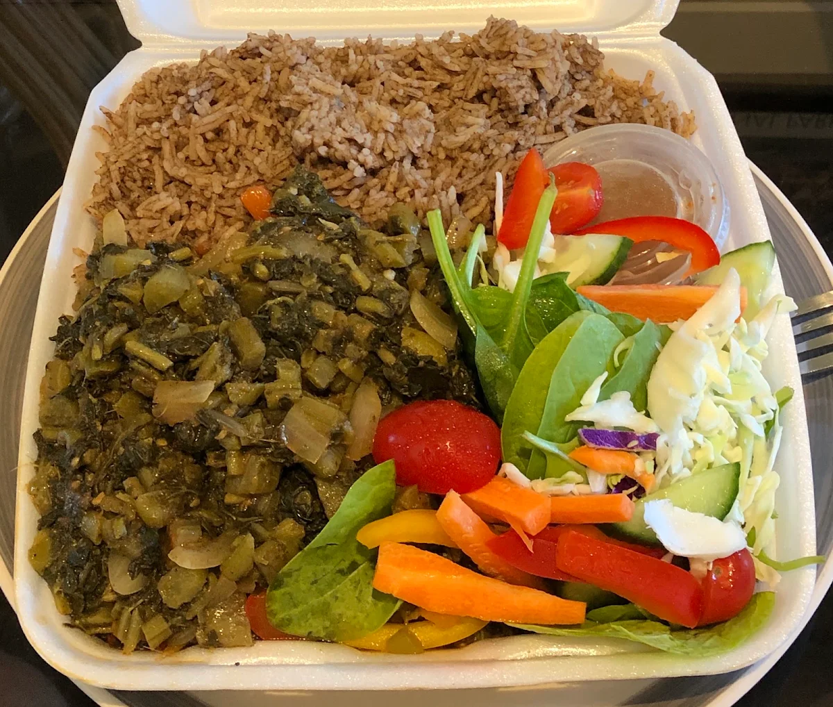 Rice and Salad