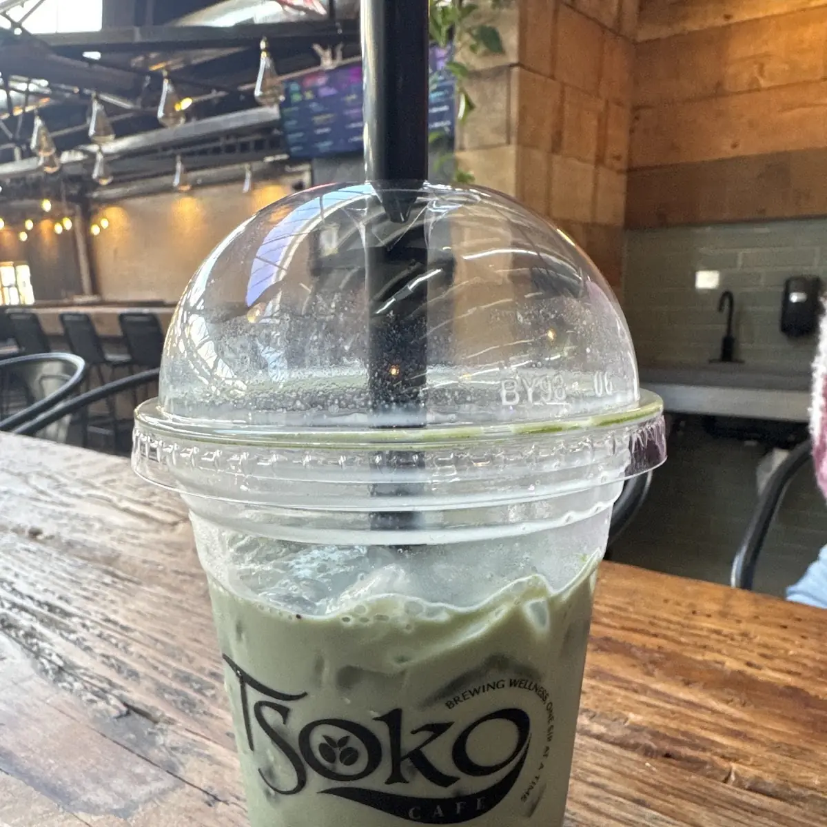 Ube Cream Matcha Latte