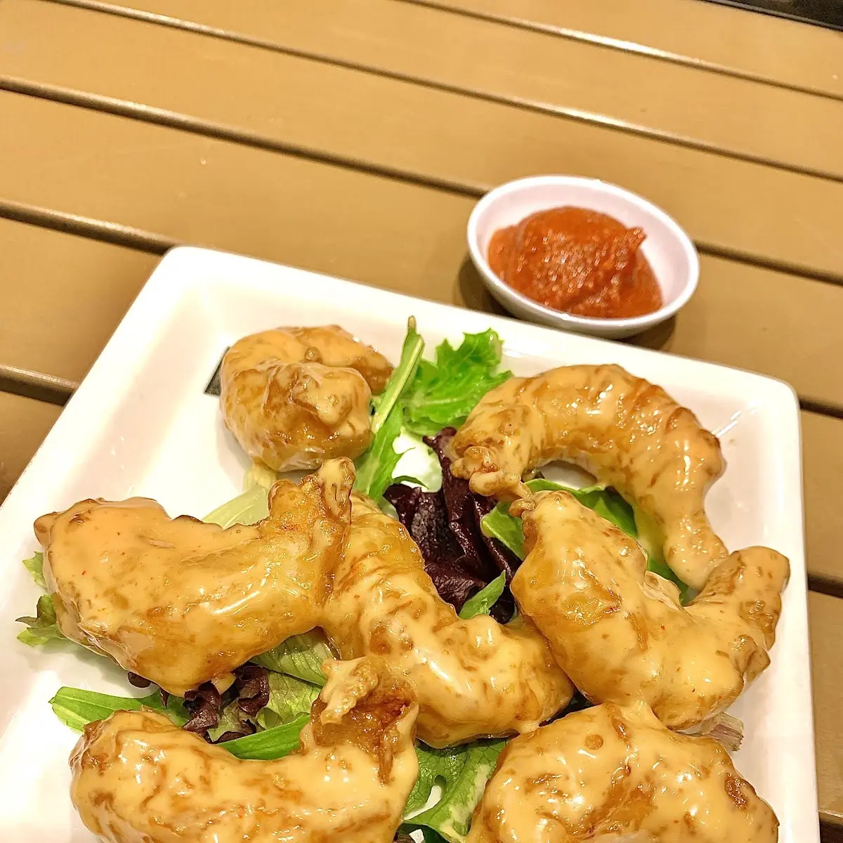 Spicy Creamy Shrimp Tempura