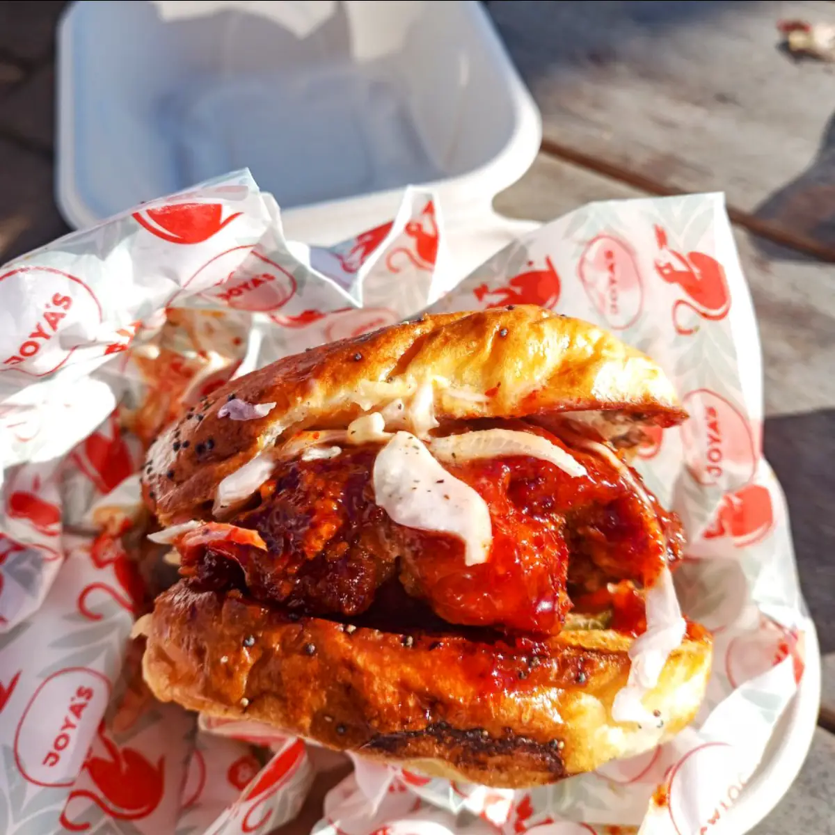Crispy Chicken Manchurian Sandwich