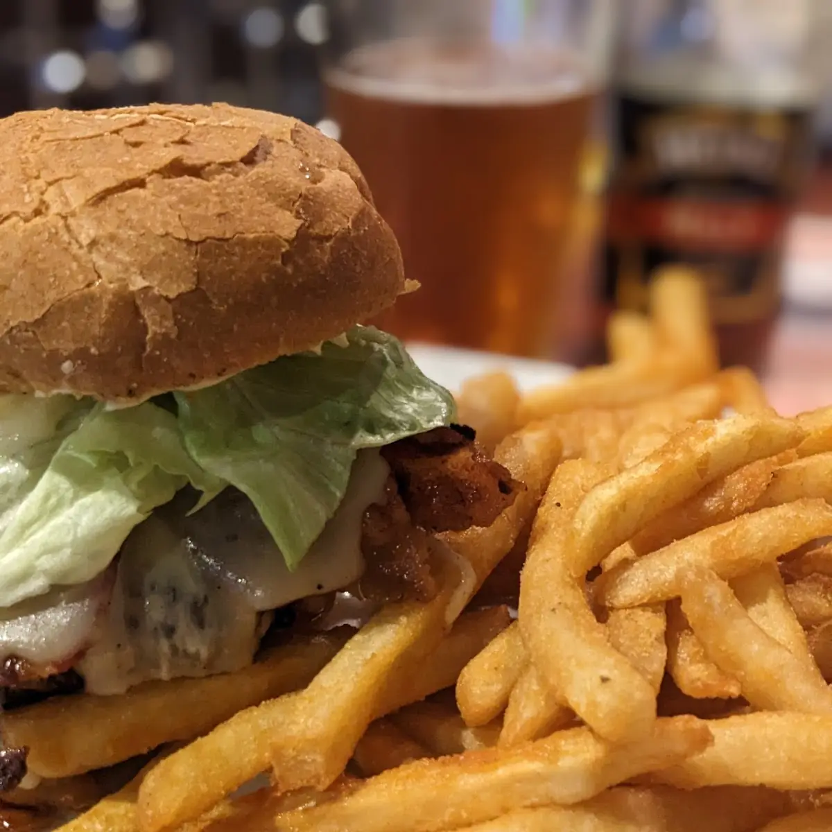 Burger and Fries