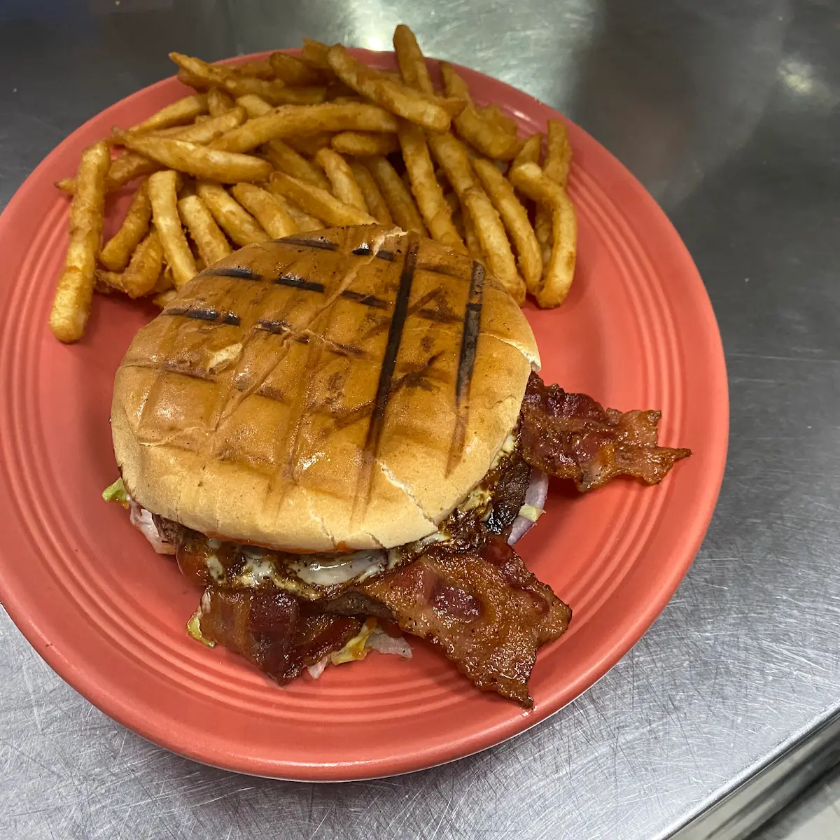 Char Grilled Cheeseburger