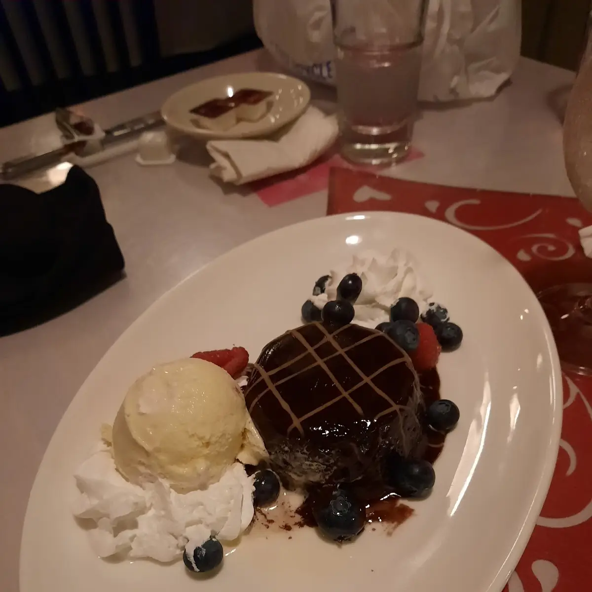 Chocolate Lava Came with Ice Cream