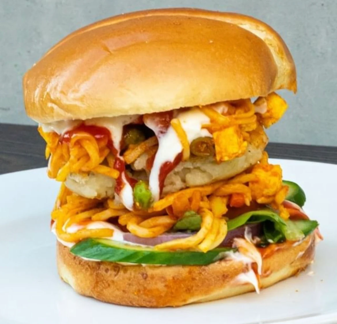 Veggie Noodle Burger, Sachdeva Sweets & Restaurant ltd