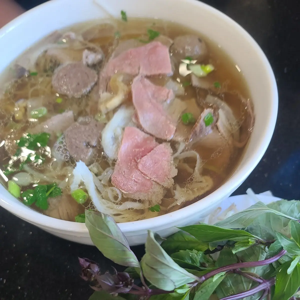 Beef Noodle Soup with Bean Sprouts