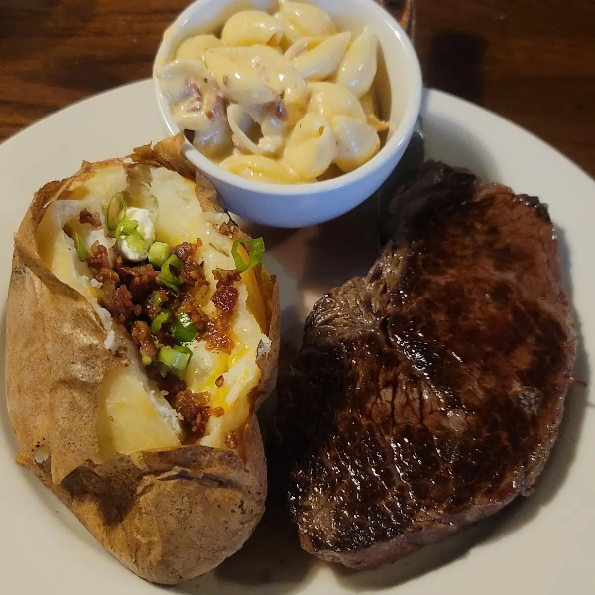 Ribeye Steak with Baked Potato