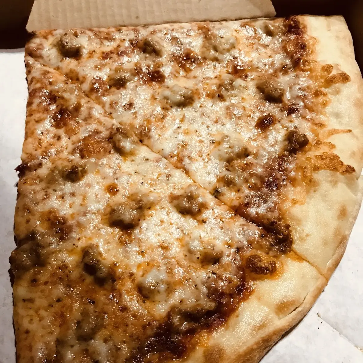 Sausage and Cheese Pizza