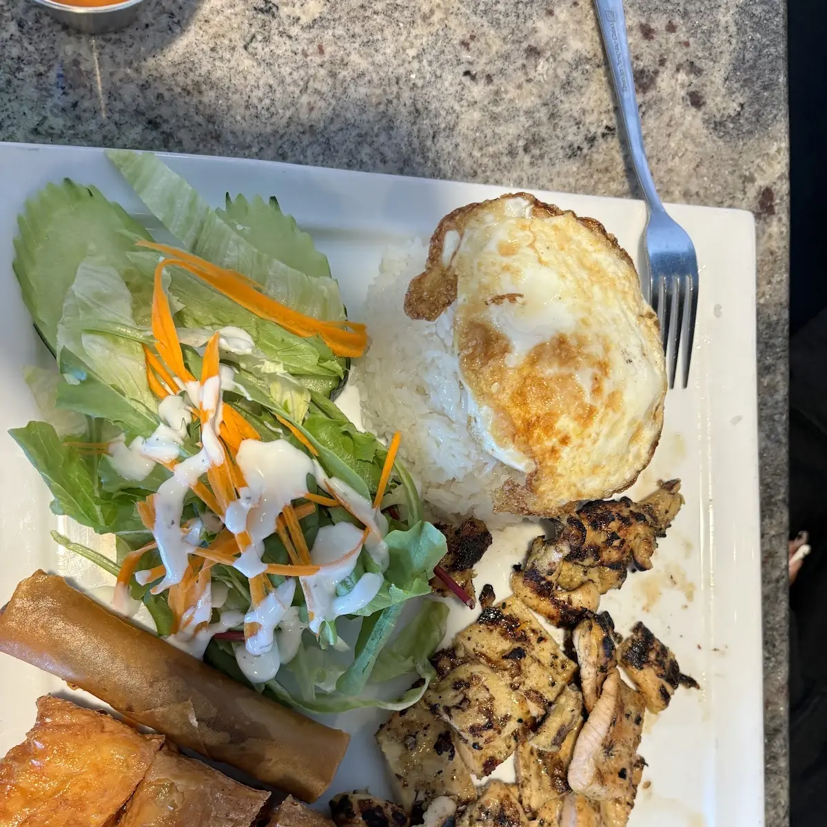 Grilled Chicken Egg Roll