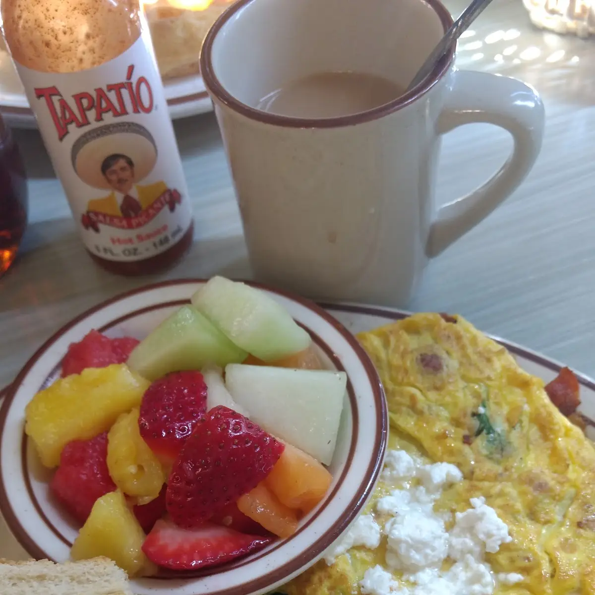 Bacon and Feta Cheese Omelette