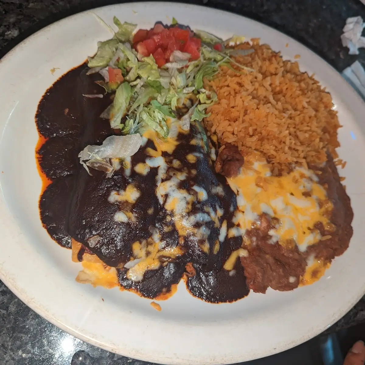 Mole Enchiladas
