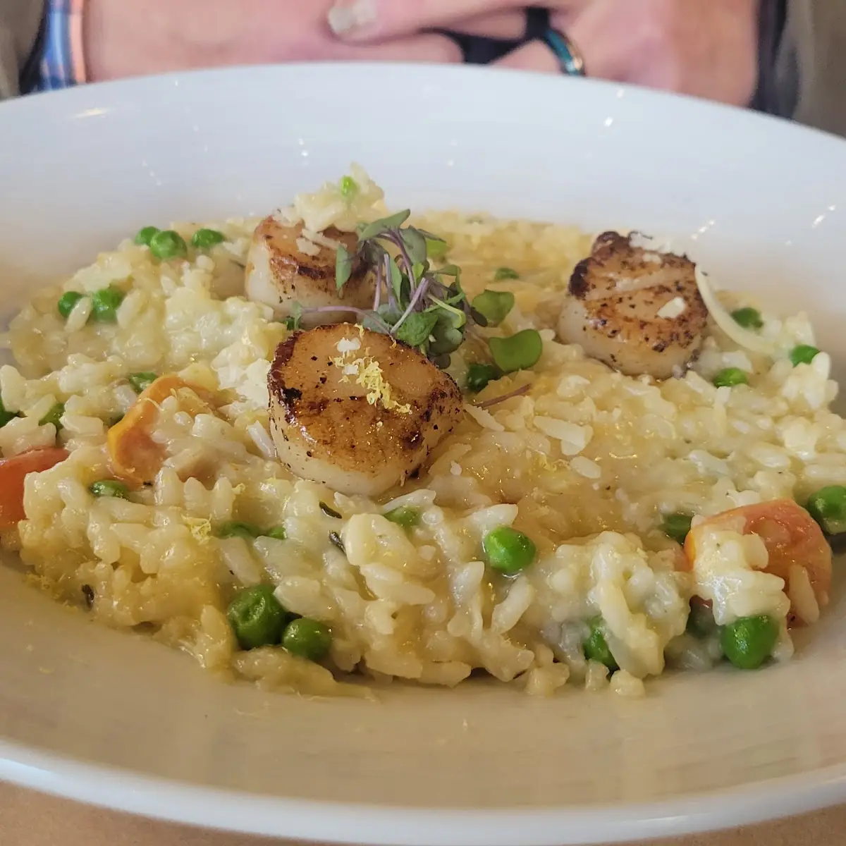 Lemon Parmesan Sea Scallops
