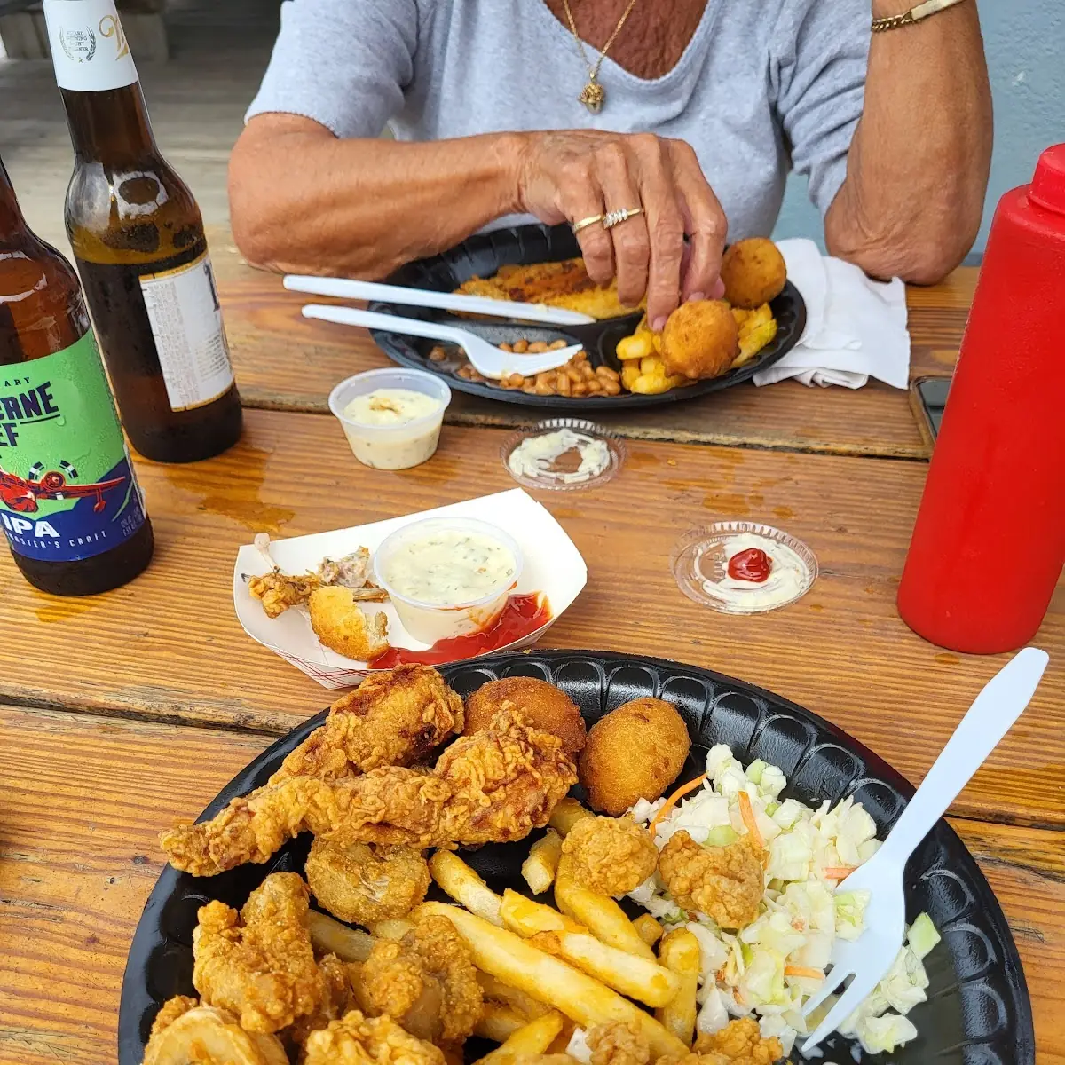 Fried Frog Legs Catfish and Gator Bites