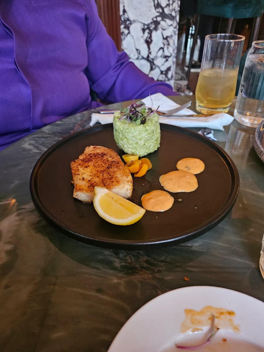 Sea Bass and Spinach Risotto