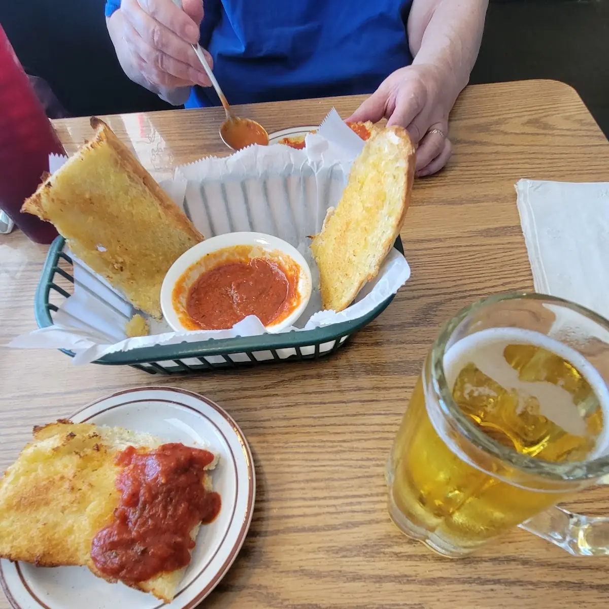 Garlic Bread and Marinara Sauce